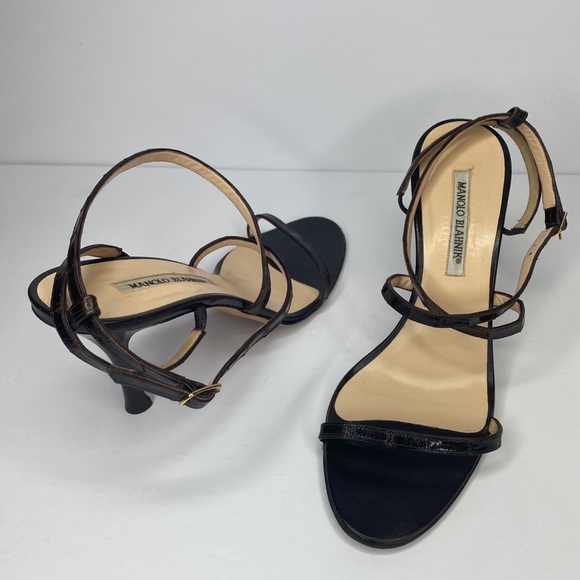 AUTHENTIC MANOLO BLAHNIK STRAPY HIGH HEELS PRETTY - Picture 3 of 16